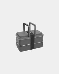 Lunchbox 2 vakken 1L om te personaliseren - Grijs