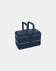 Lunchbox 2 vakken 1L om te personaliseren - Marineblauw