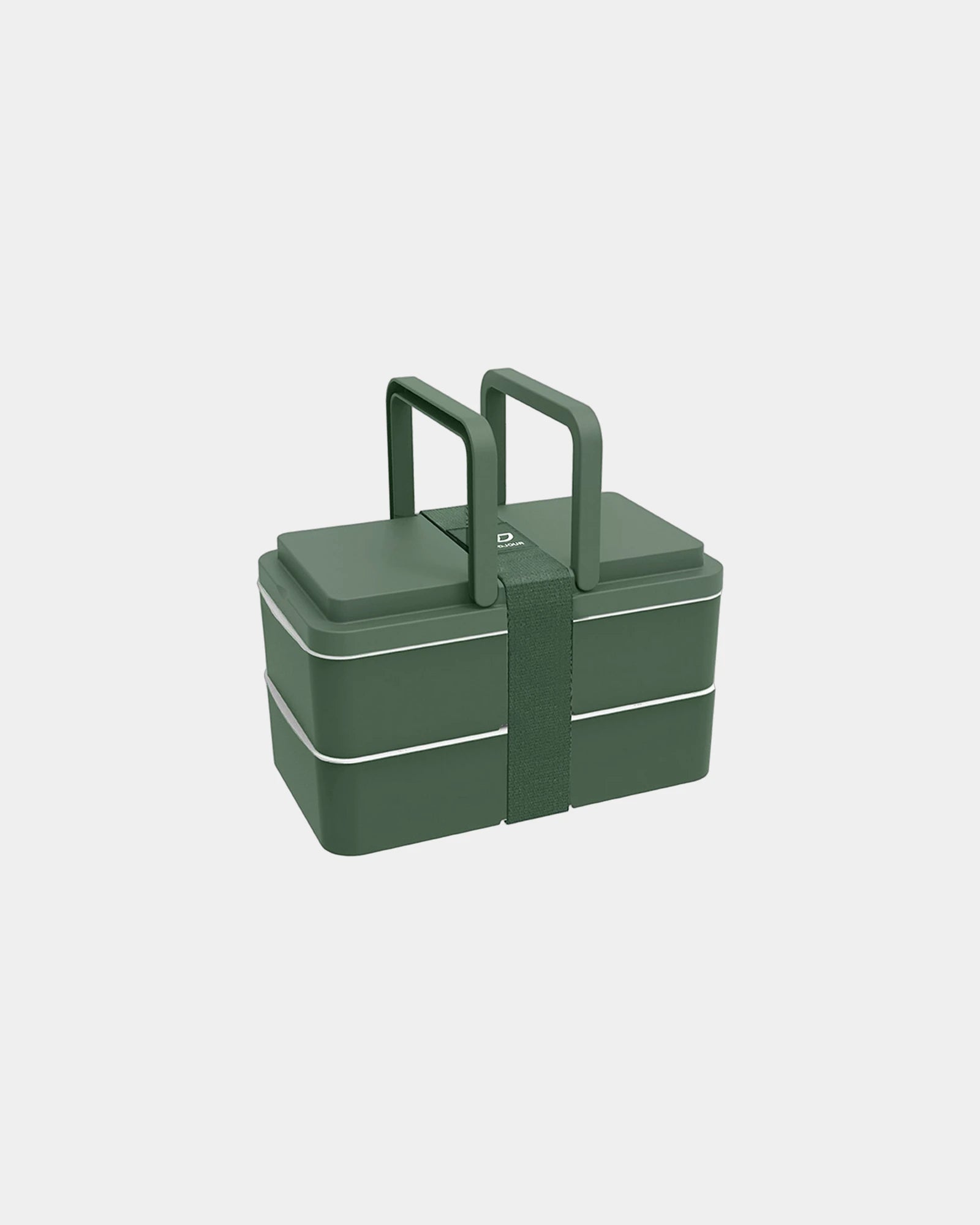 Lunchbox 2 vakken 1L om te personaliseren - Groen