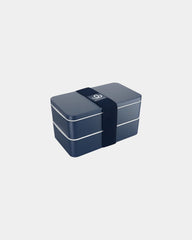 Lunchbox 2 vakken gerecycled 1L om te personaliseren - Marineblauw