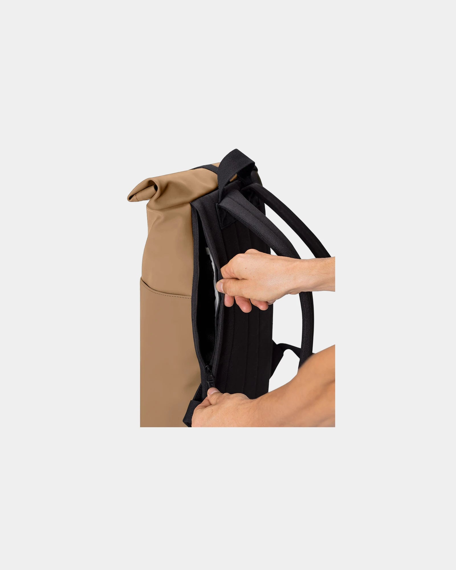 Gerecyclede rugzak polyurethaan rolltop om te personaliseren - 8