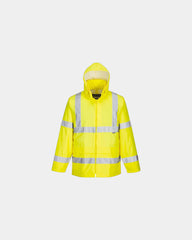 Regenjas hi-vis waterdicht H440 om te personaliseren - Geel