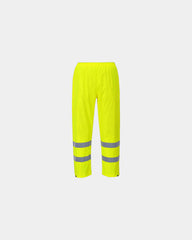 Regenbroek waterdicht polyester Hi-Vis om te personaliseren - Geel