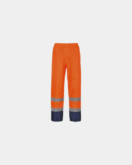 Regenbroek Hi-Vis waterdicht polyester om te personaliseren - Oranje