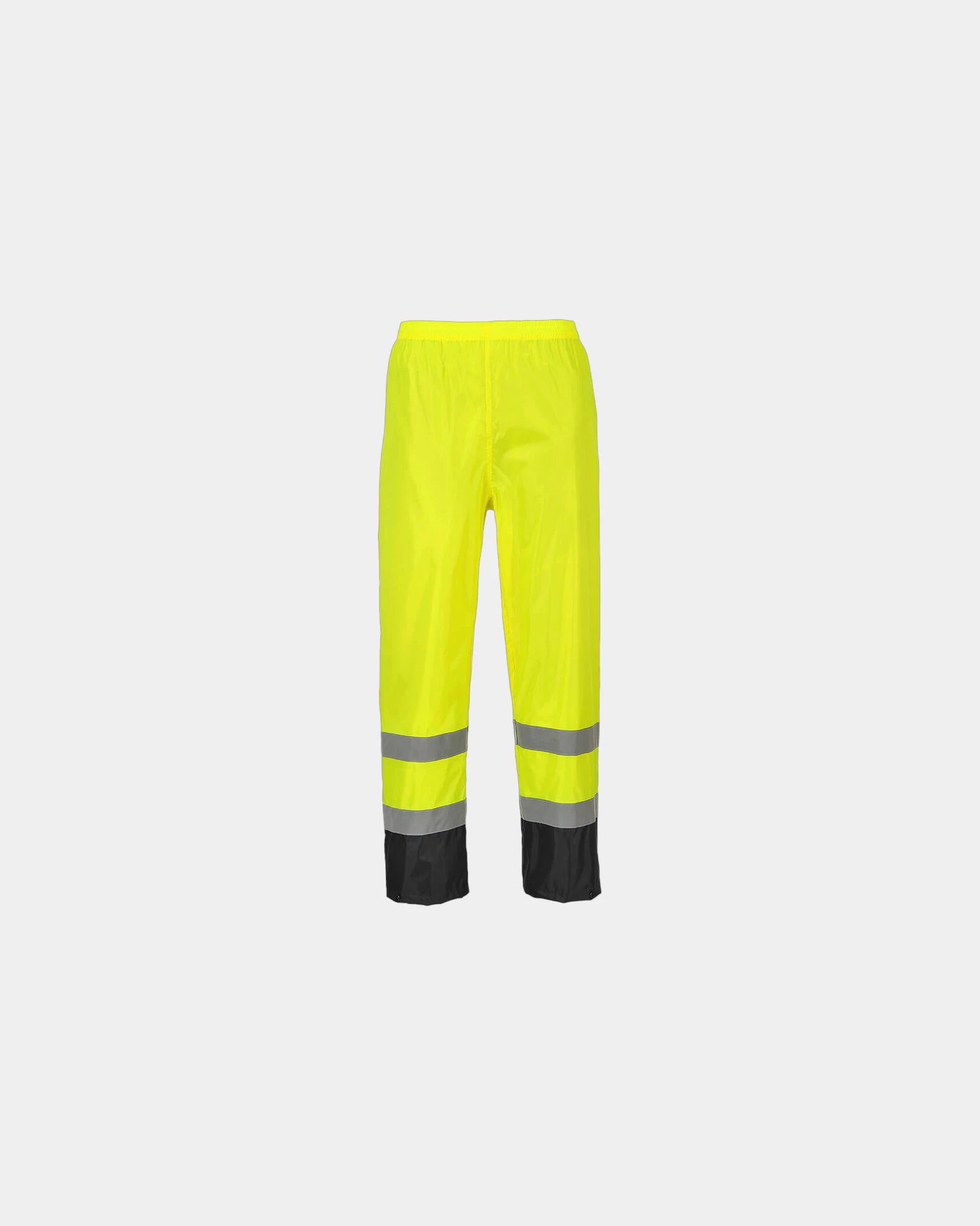 Regenbroek Hi-Vis waterdicht polyester om te personaliseren - Geel-Zwart