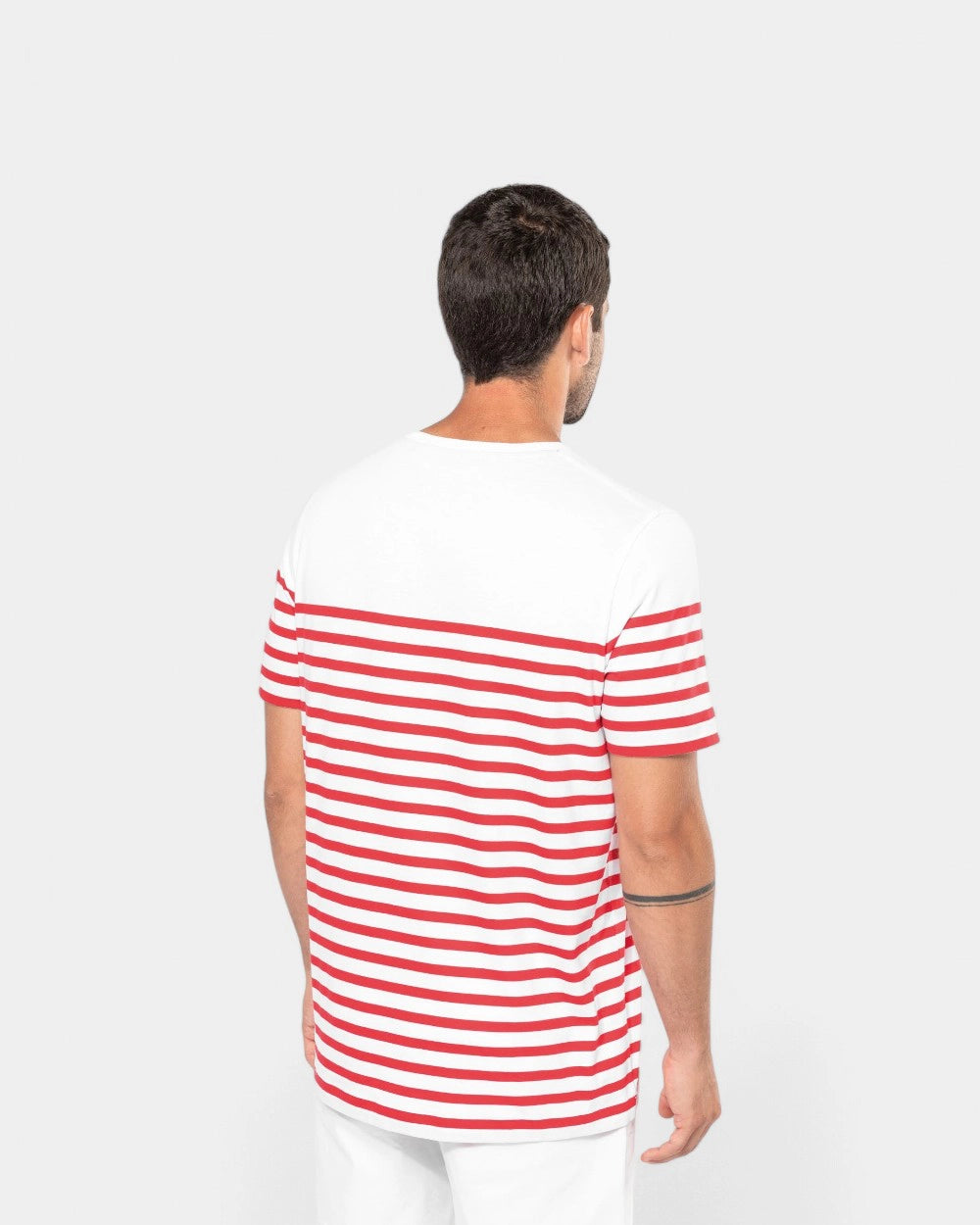 Heren matrozen T-shirt met ronde hals, te personaliseren - 3