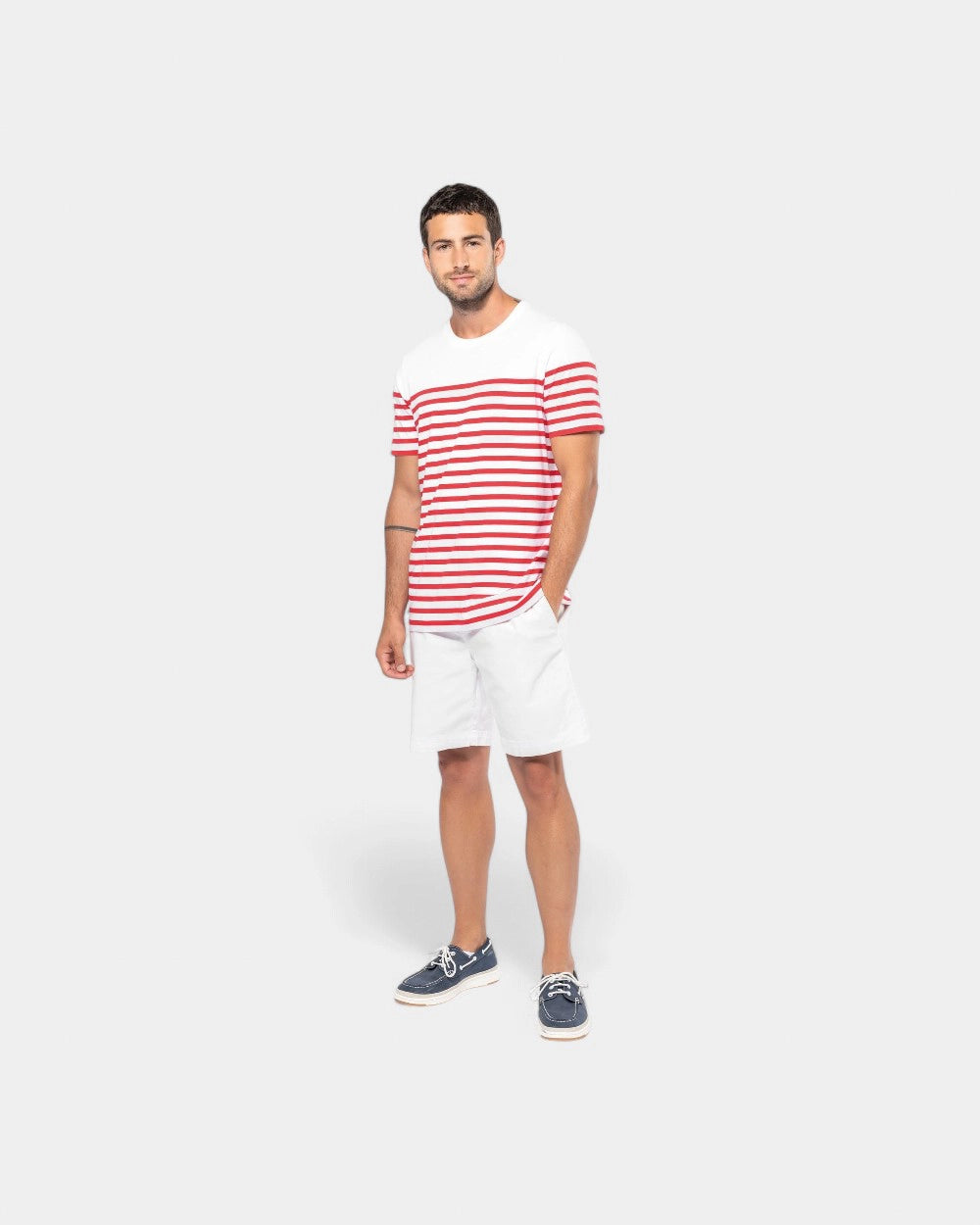 Heren matrozen T-shirt met ronde hals, te personaliseren - 2