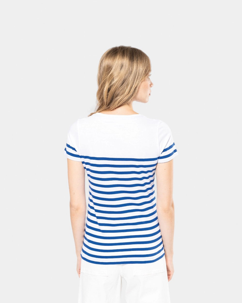 Dames matrozen T-shirt met ronde hals, te personaliseren - 3