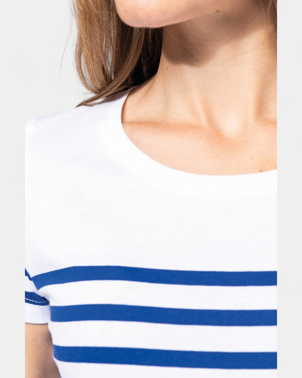 Dames matrozen T-shirt met ronde hals, te personaliseren - 4