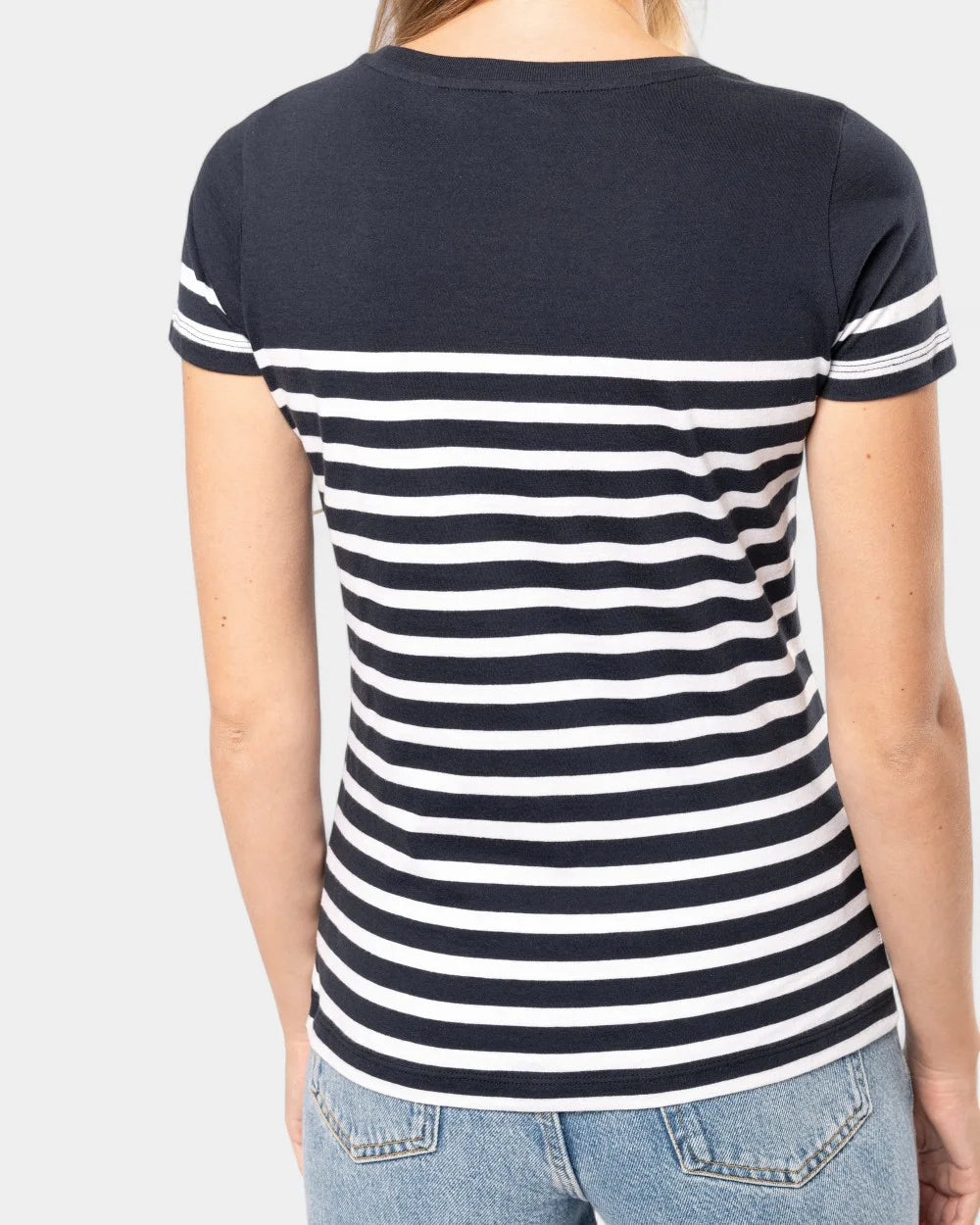 Dames matrozen T-shirt met ronde hals, te personaliseren - 6