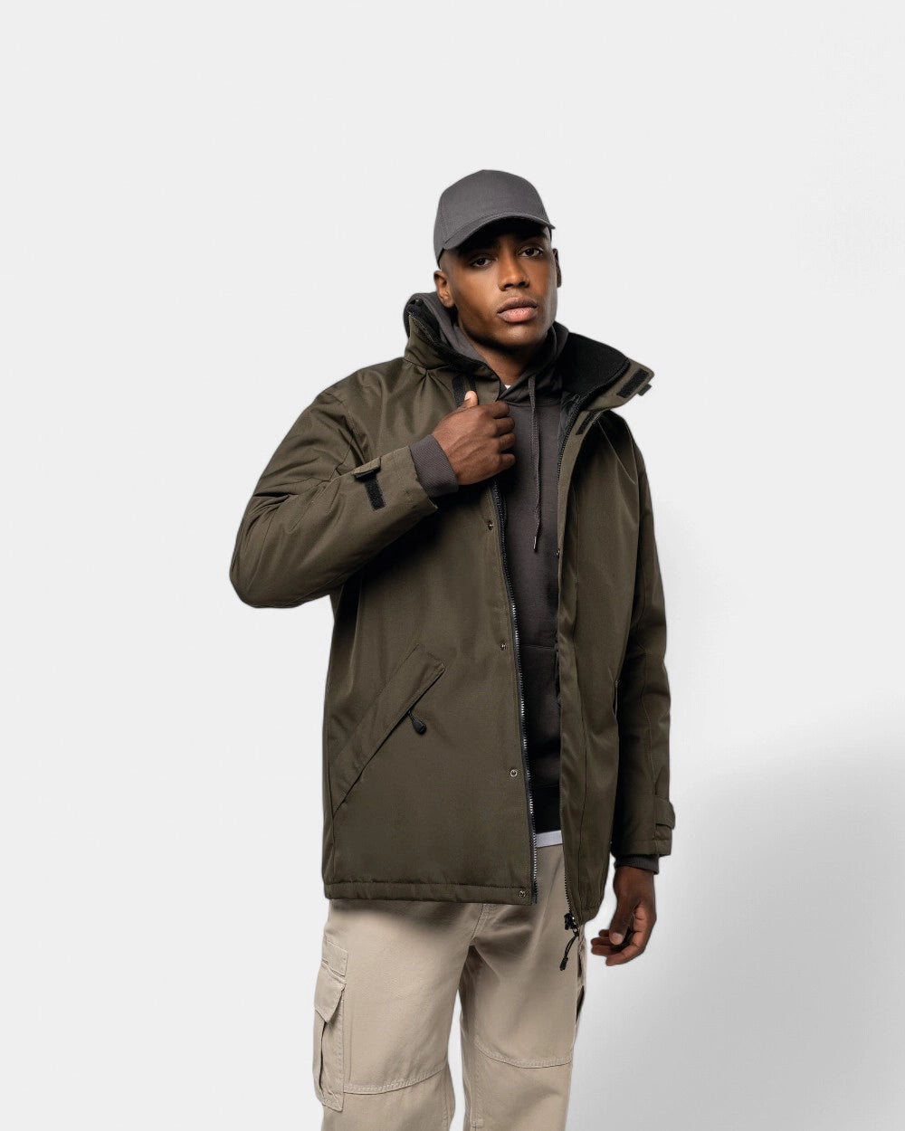 Herenparka met capuchon te personaliseren - 3