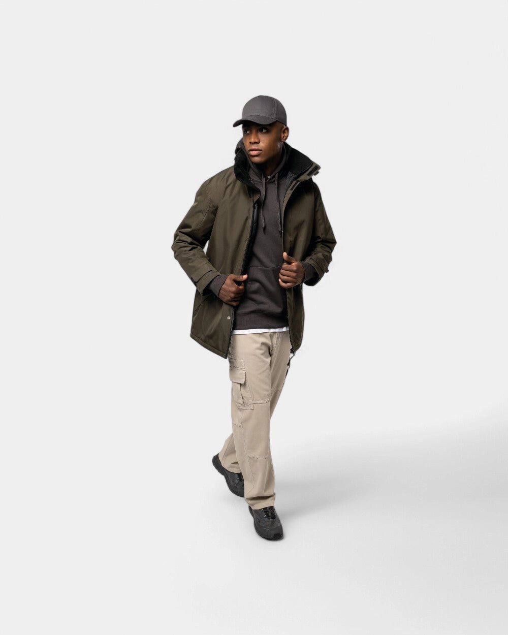 Herenparka met capuchon te personaliseren - 1