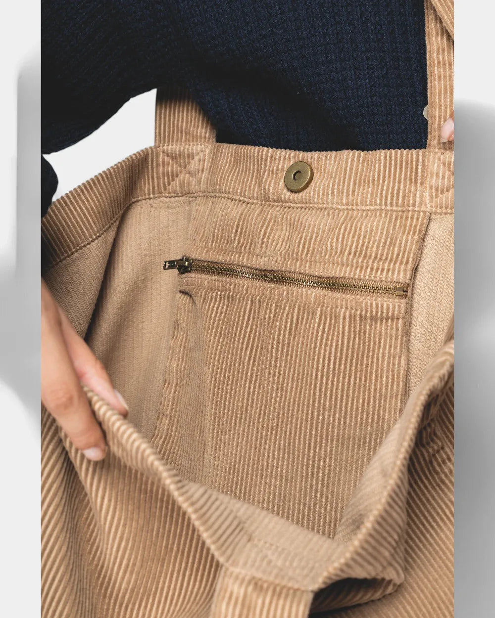 Gewassen tas in corduroy om te personaliseren - 2