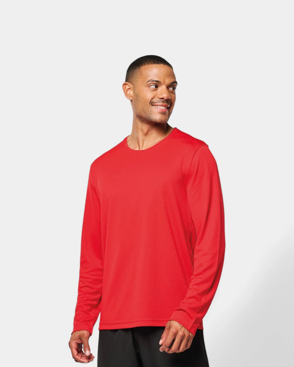 Heren sport T-shirt met lange mouwen, te personaliseren - 1