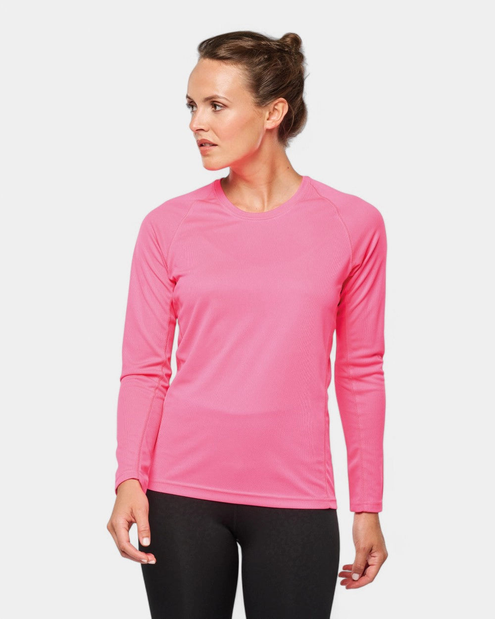 Dames sport T-shirt met lange mouwen, te personaliseren - 2