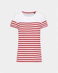 Dames matrozen T-shirt met ronde hals, te personaliseren - 10