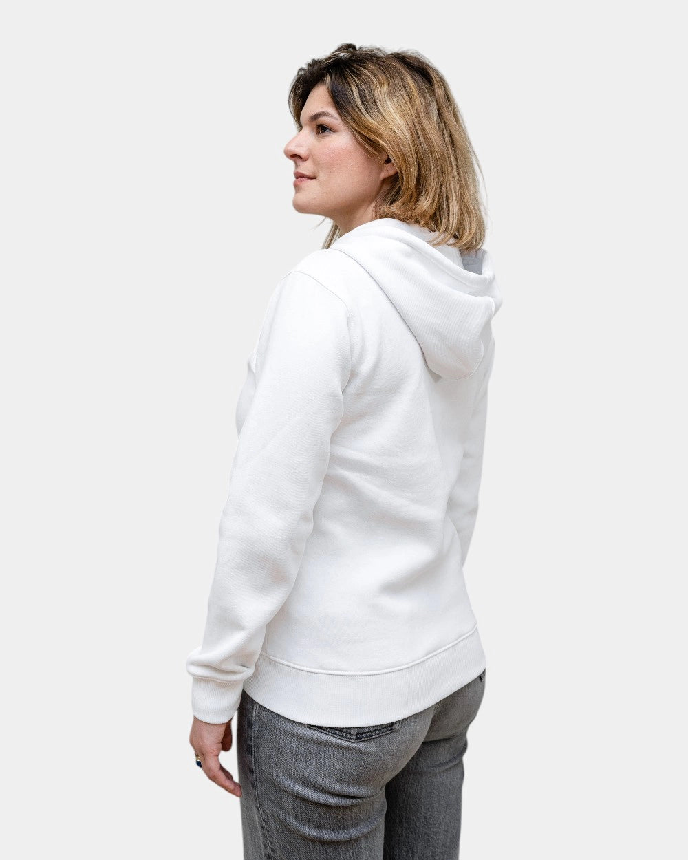 Dames hoodie fleece met rits om te personaliseren - 3