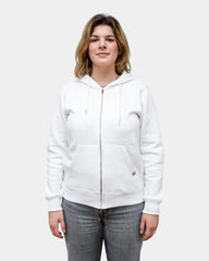 Dames hoodie fleece met rits om te personaliseren - 4