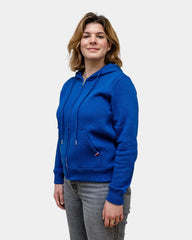 Dames hoodie fleece met rits om te personaliseren - 5