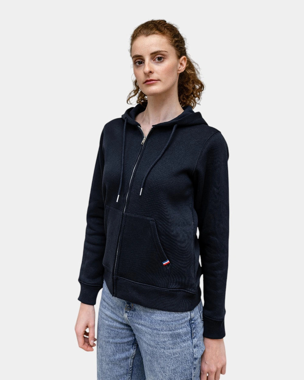 Dames hoodie fleece met rits om te personaliseren - 9