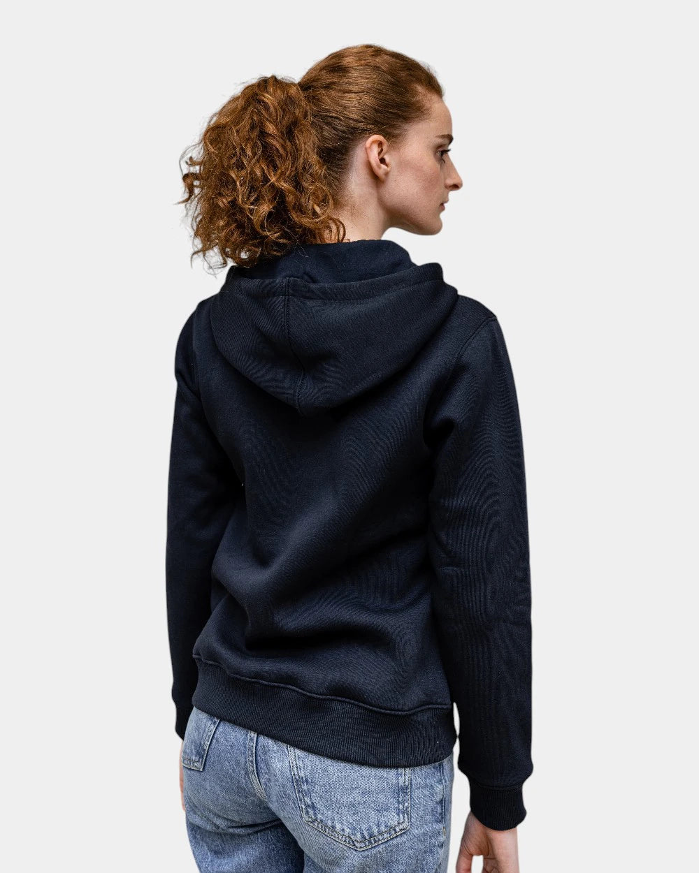 Dames hoodie fleece met rits om te personaliseren - 11