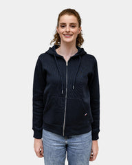 Dames hoodie fleece met rits om te personaliseren
