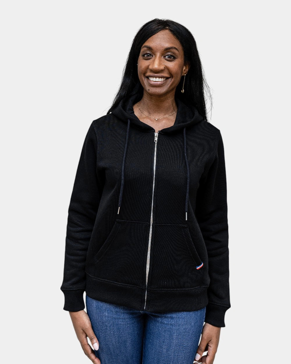 Dames hoodie fleece met rits om te personaliseren - 19
