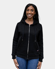Dames hoodie fleece met rits om te personaliseren - 19