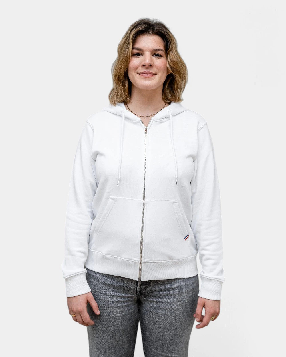 Dames rits-hoodie Made in France, te personaliseren - 4