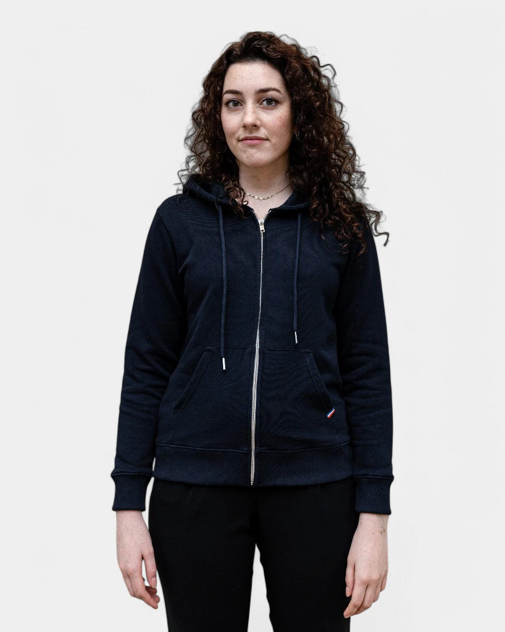 Dames rits-hoodie Made in France, te personaliseren - 7