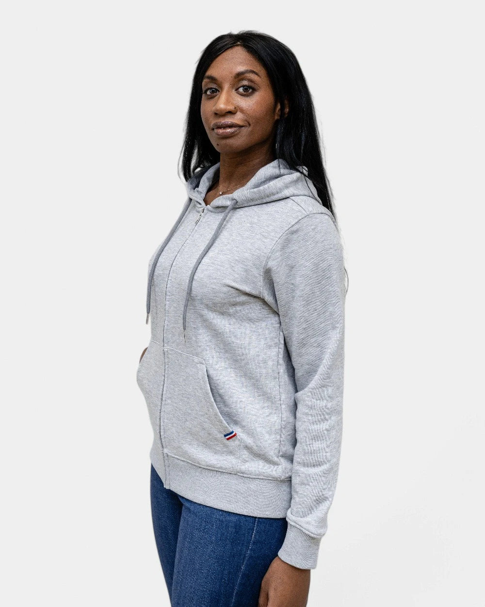 Dames rits-hoodie Made in France, te personaliseren - 8