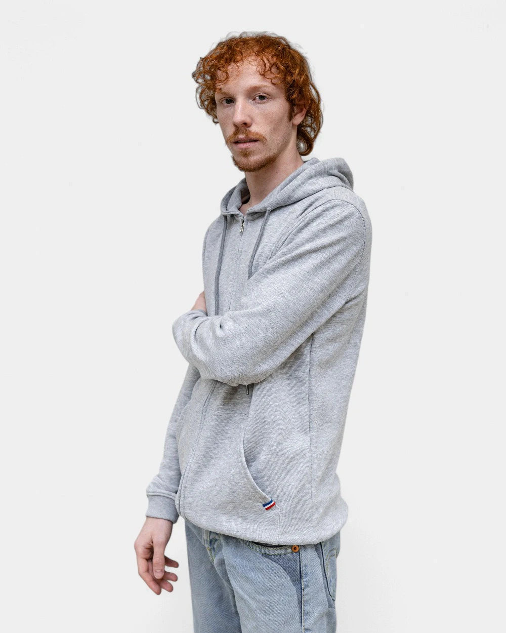 Heren rits-hoodie Made in France, te personaliseren - 9