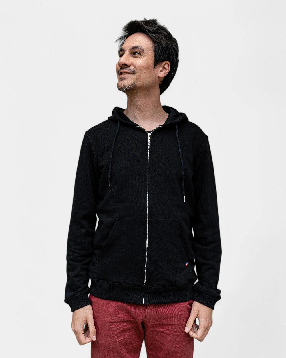Heren rits-hoodie Made in France, te personaliseren - 18