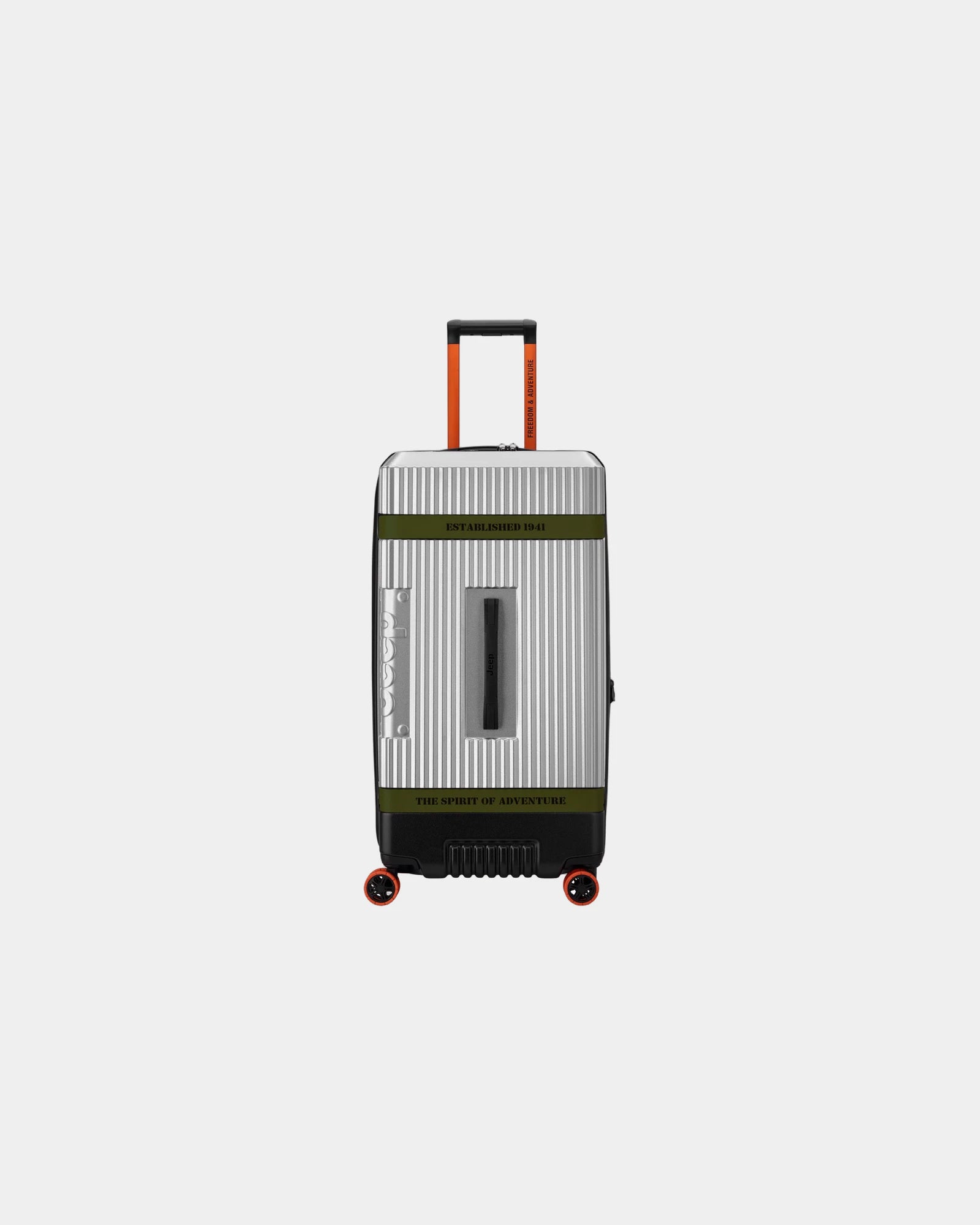 Koffer polycarbonaat 80 cm 92L om te personaliseren - Zilver