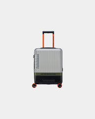 Koffer polycarbonaat 55 cm 4 wielen om te personaliseren - Zilver