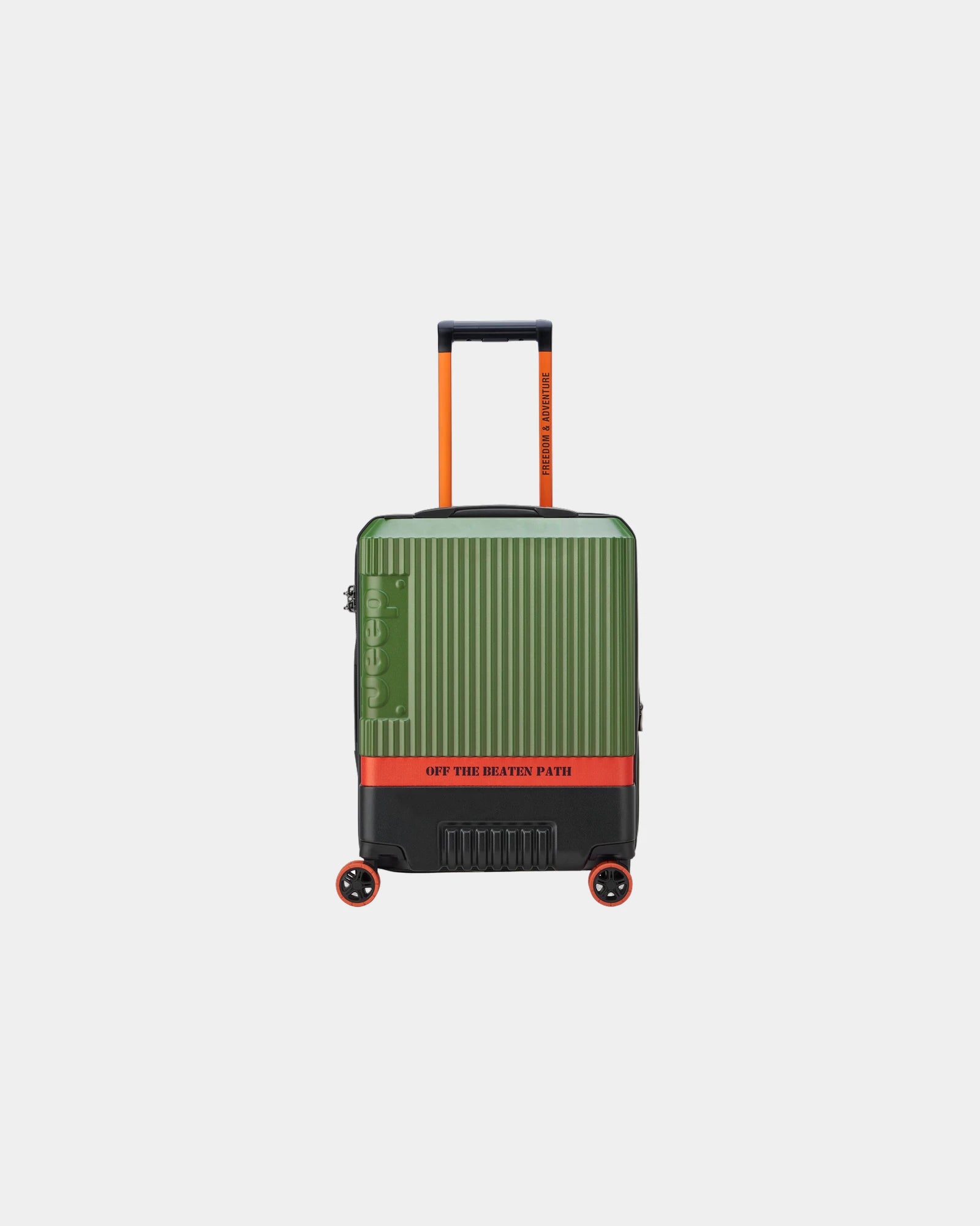 Koffer polycarbonaat 55 cm 4 wielen om te personaliseren - Groen