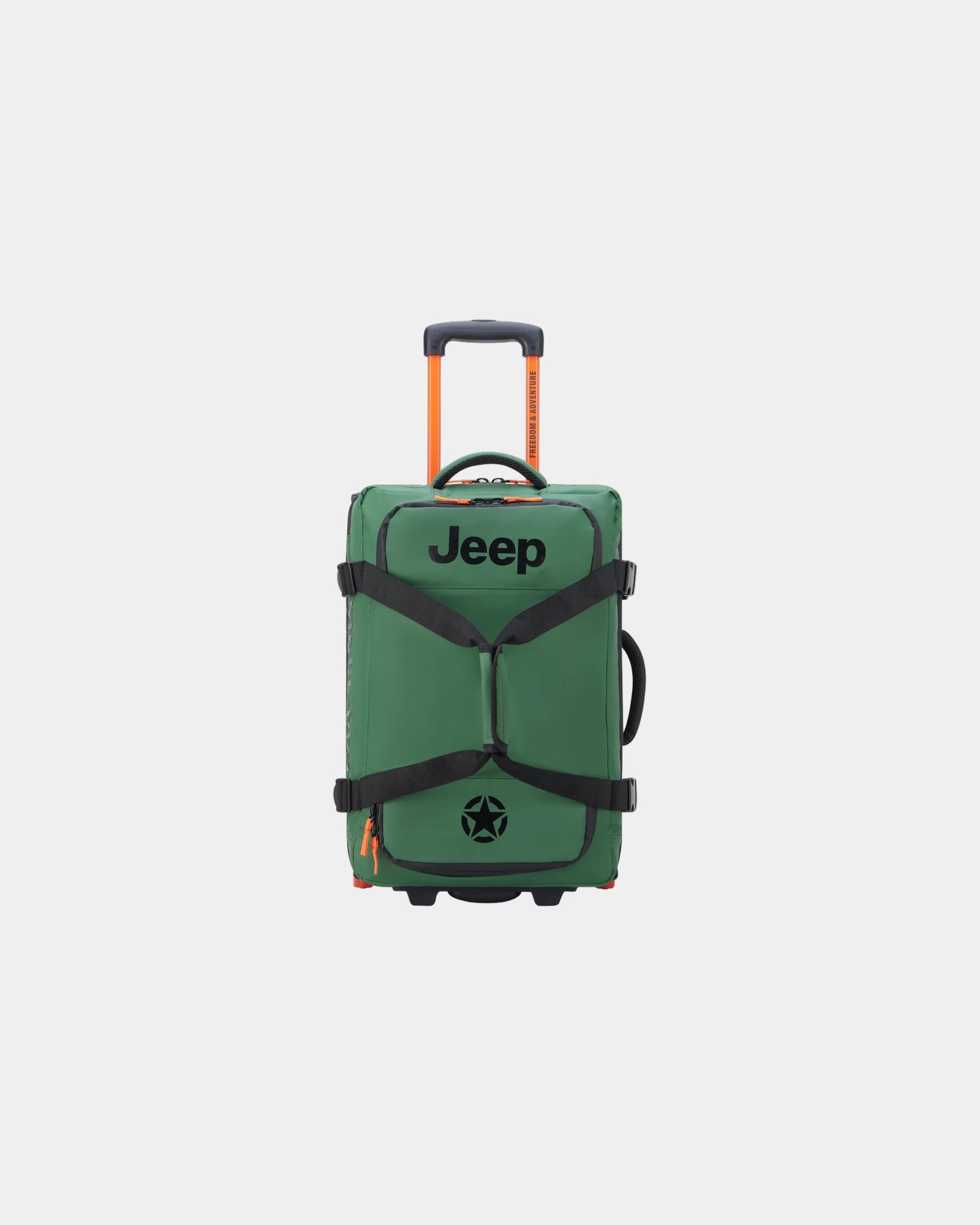 Reistrolley gerecycled polyester 55 cm om te personaliseren - olmgroen