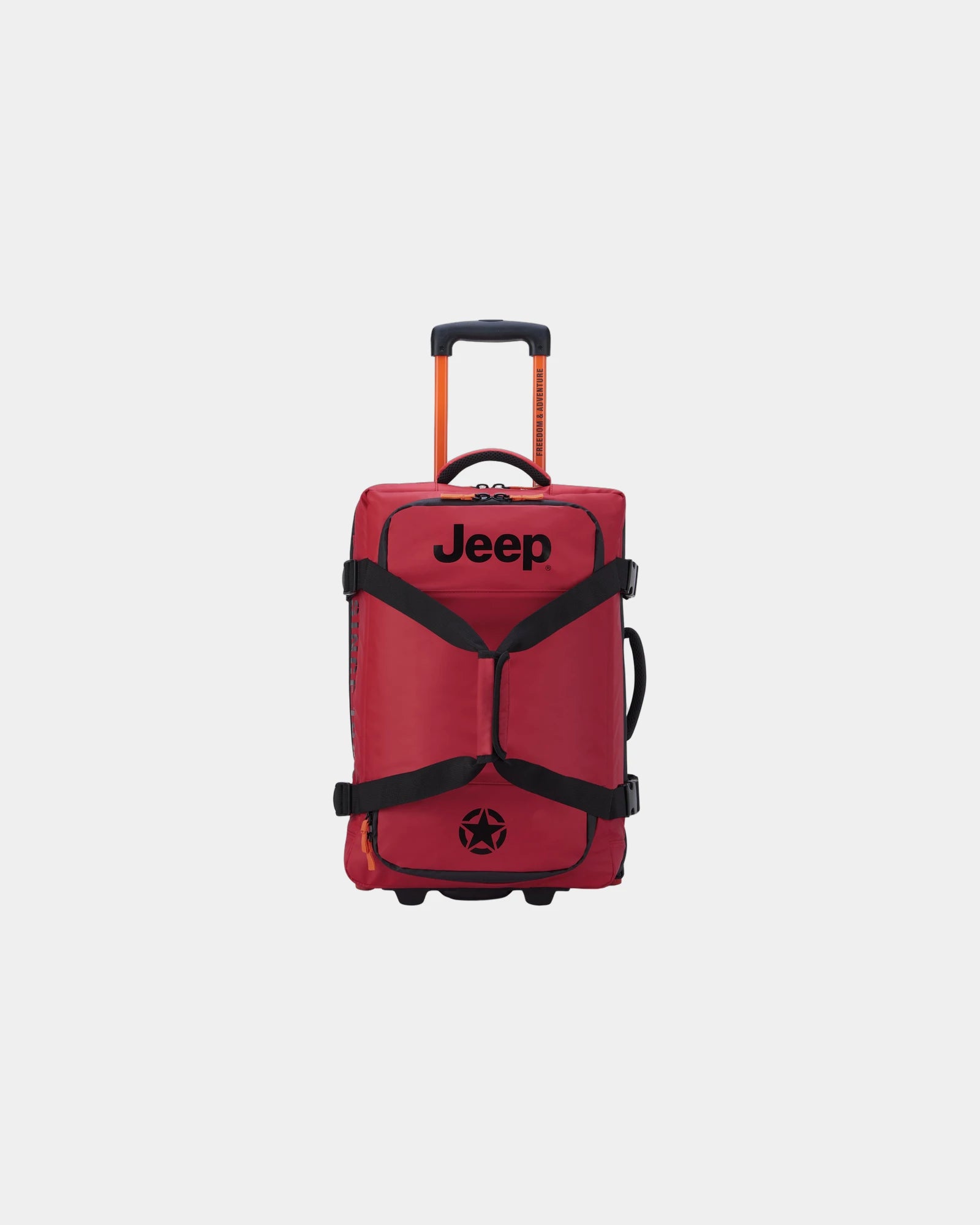 Reistrolley gerecycled polyester 55 cm om te personaliseren - tomaat