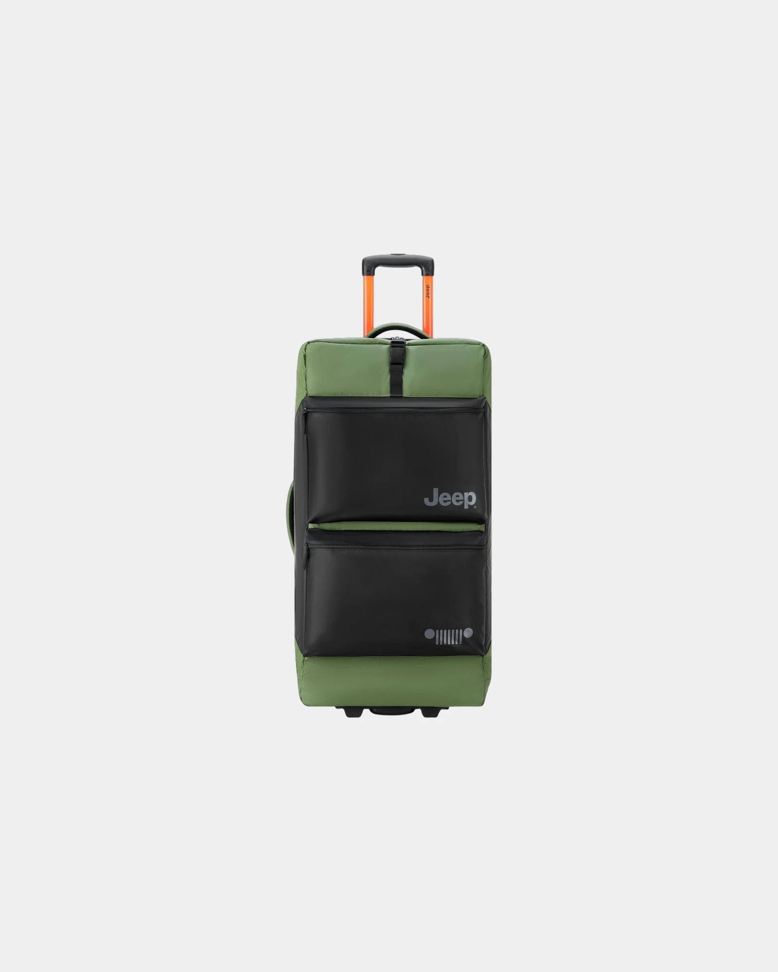 Reistas trolley gerecycled polyester om te personaliseren - olmgroen