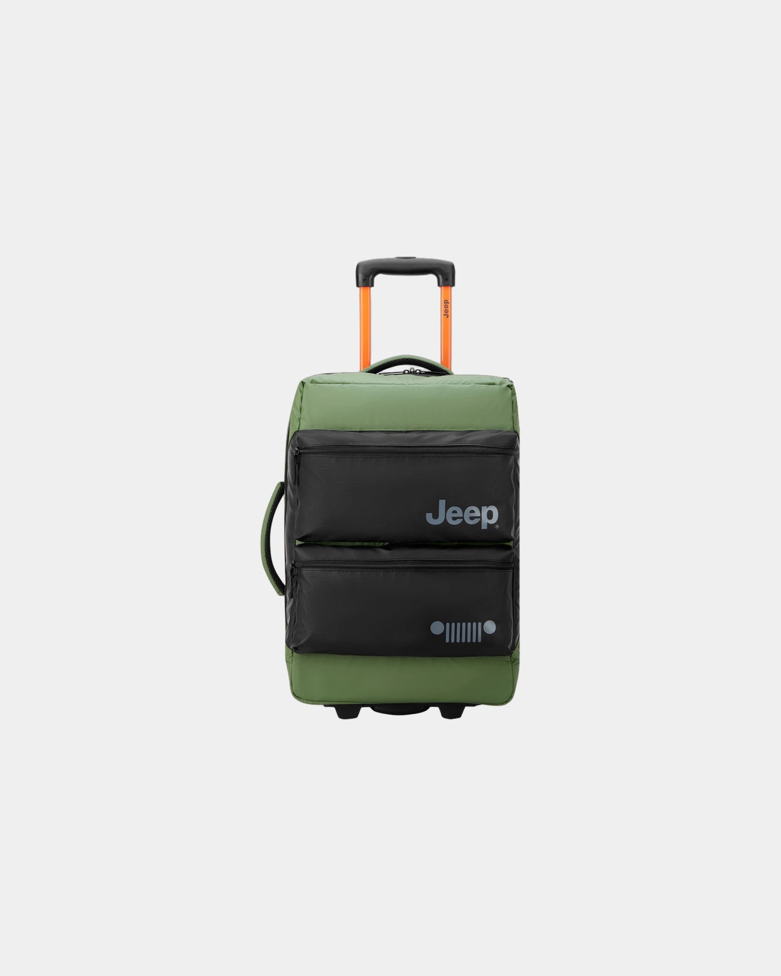 Reistas trolley gerecycled polyester om te personaliseren - olmgroen