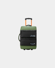 Reistas trolley gerecycled polyester om te personaliseren - olmgroen