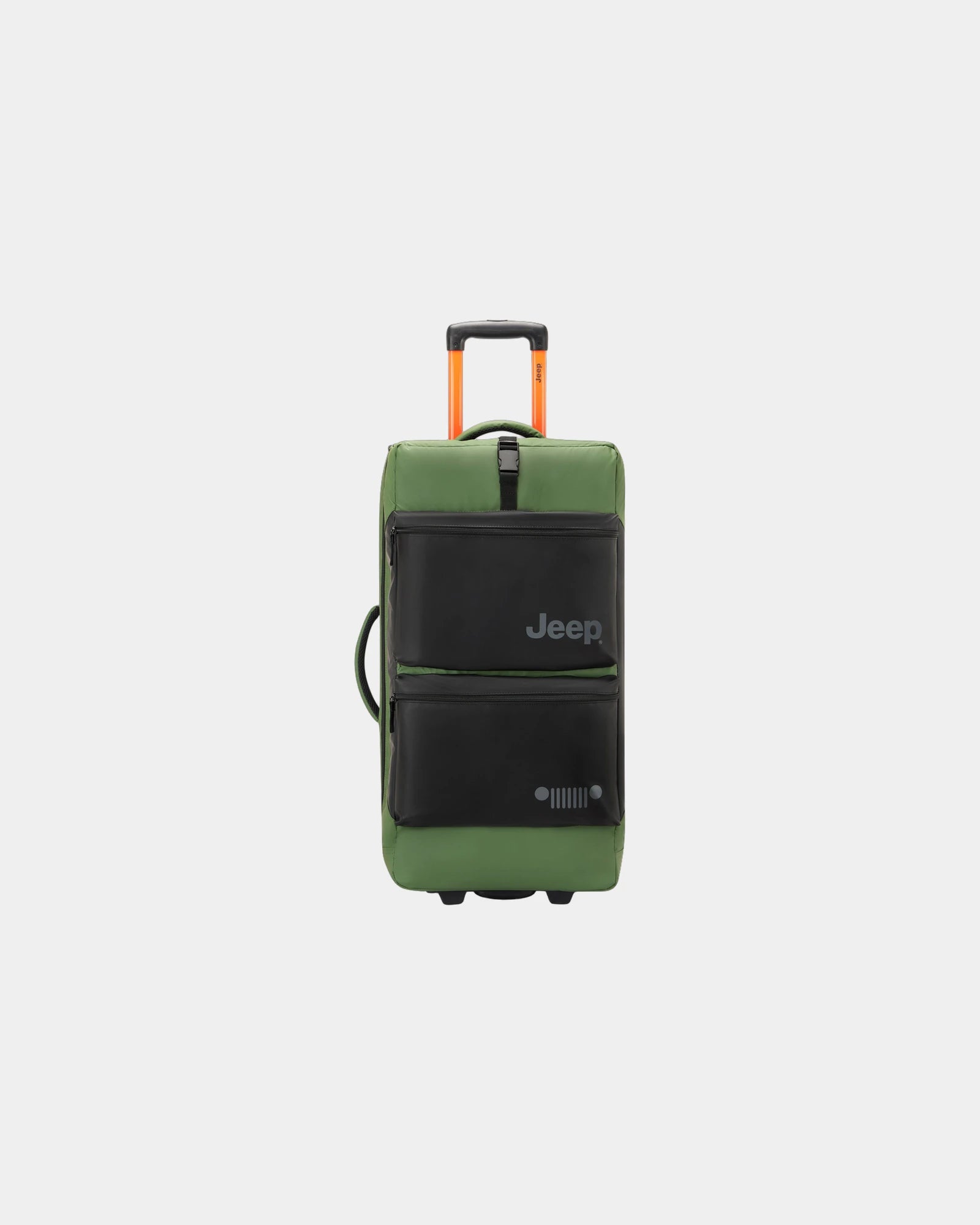 Reistas trolley gerecycled polyester om te personaliseren - olmgroen