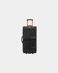 Reistas trolley gerecycled polyester om te personaliseren - Zwart