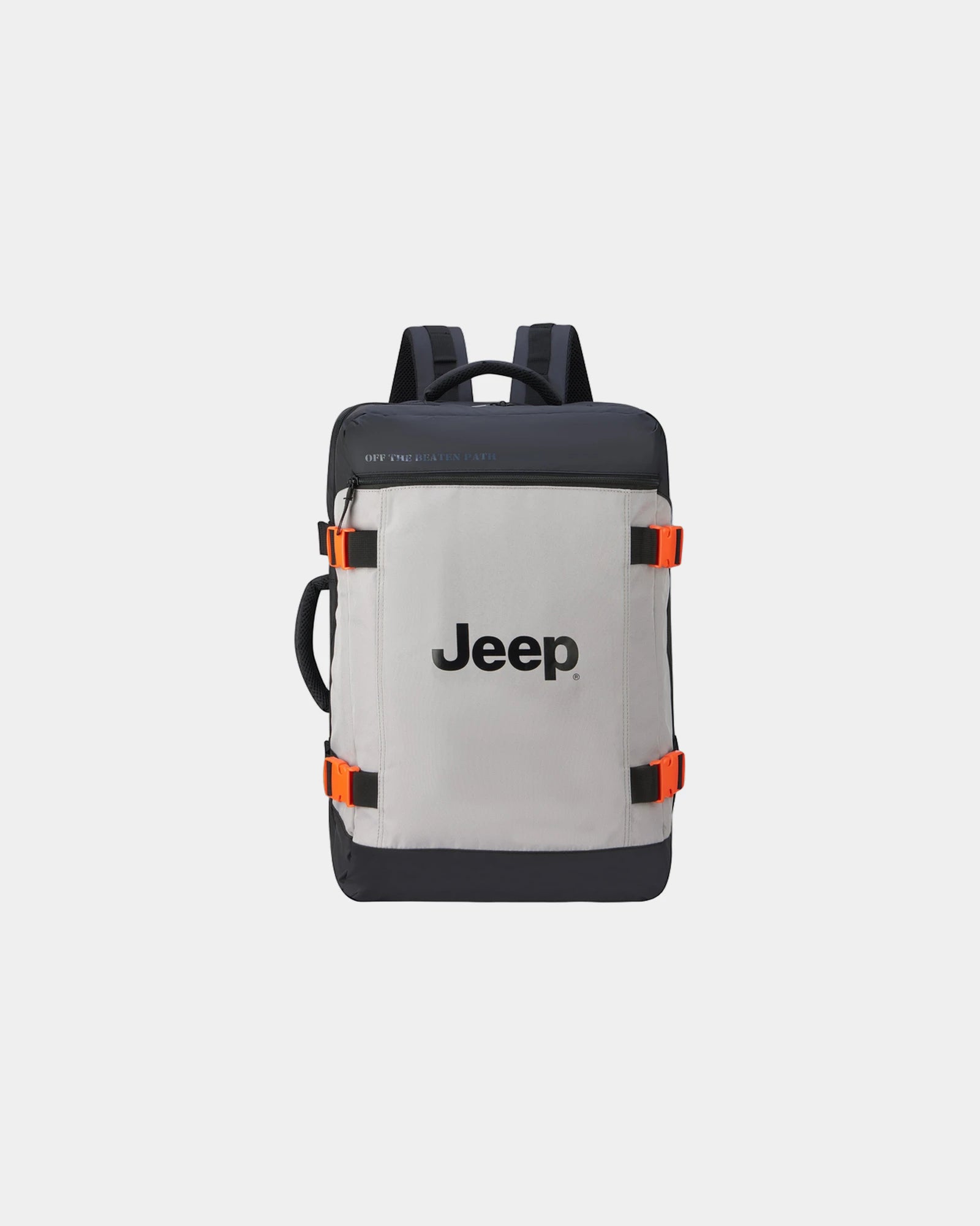 Rugzak van gerecycled polyester 48L om te personaliseren - grijsbruin