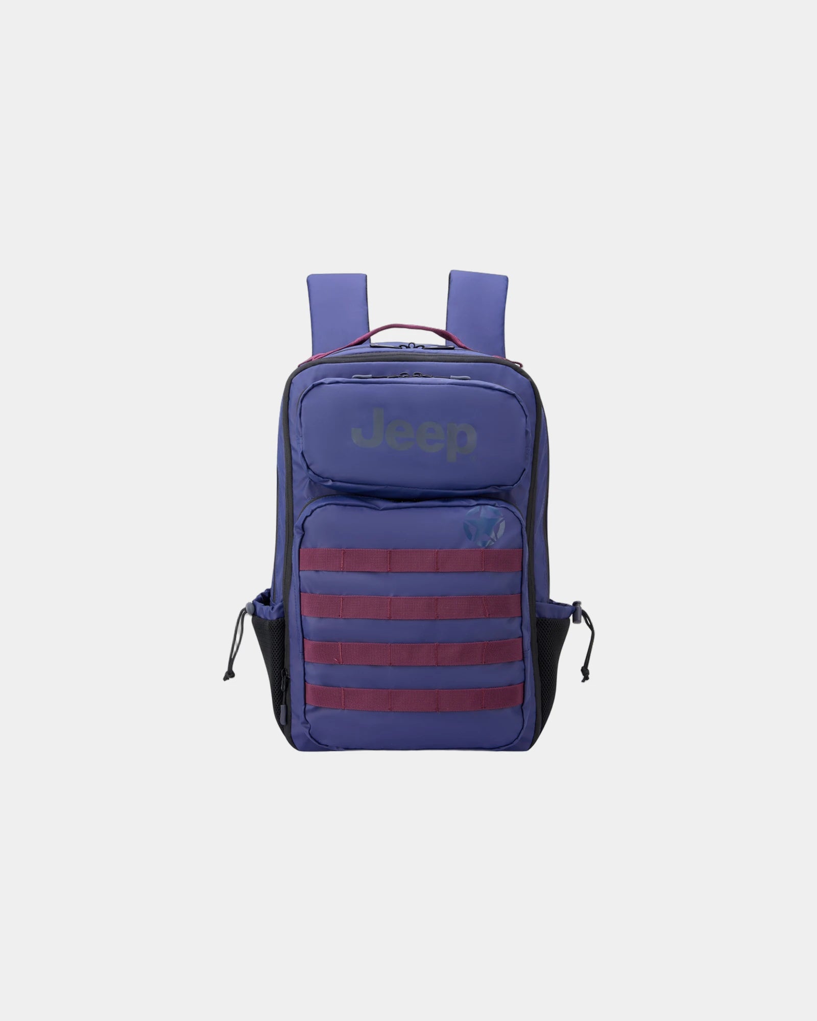 Rugzak tactisch gerecycled polyester om te personaliseren - Marineblauw