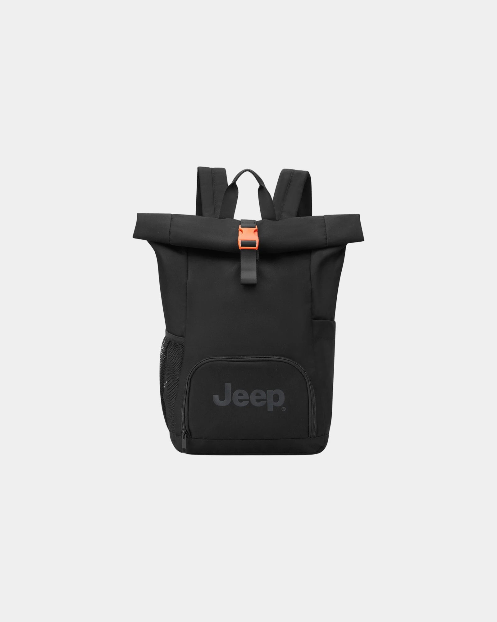 Rugzak rolltop polyester 23L om te personaliseren - Zwart