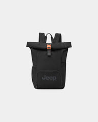 Rugzak rolltop polyester 23L om te personaliseren - Zwart