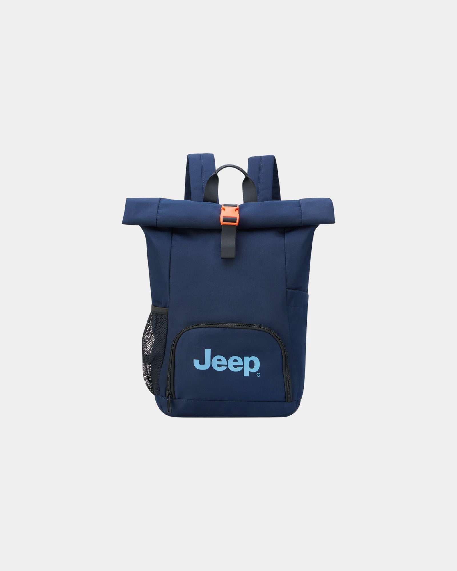 Rugzak rolltop polyester 23L om te personaliseren - Marineblauw