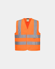 Kinderveiligheidsvest polyester om te personaliseren - Oranje