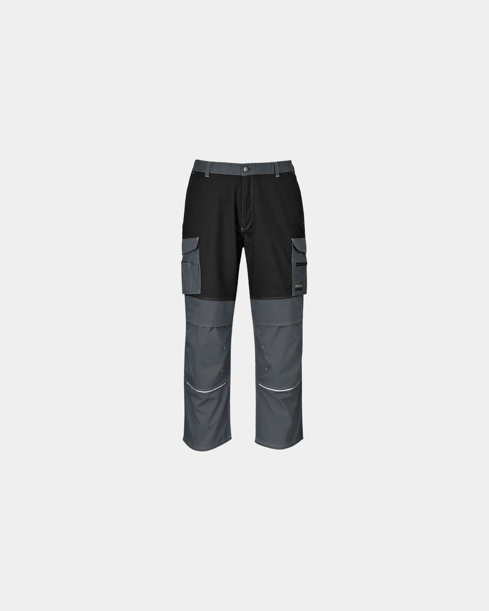 Werkbroek polycotton met kniezakken om te personaliseren - Grijs